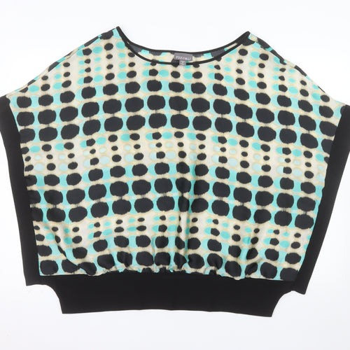 Roz & Ali Women’s Multicoloured Geometric Chiffon Blouse Size 18 Plus