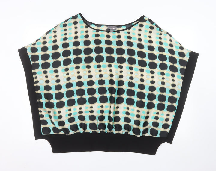 Roz & Ali Women’s Multicoloured Geometric Chiffon Blouse Size 18 Plus