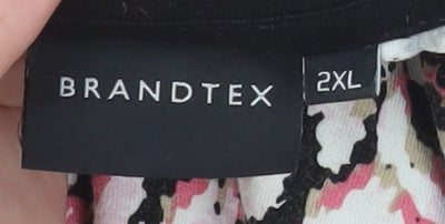 Brandtex Womens Multicoloured Animal Print 2XL Short Sleeve T-Shirt