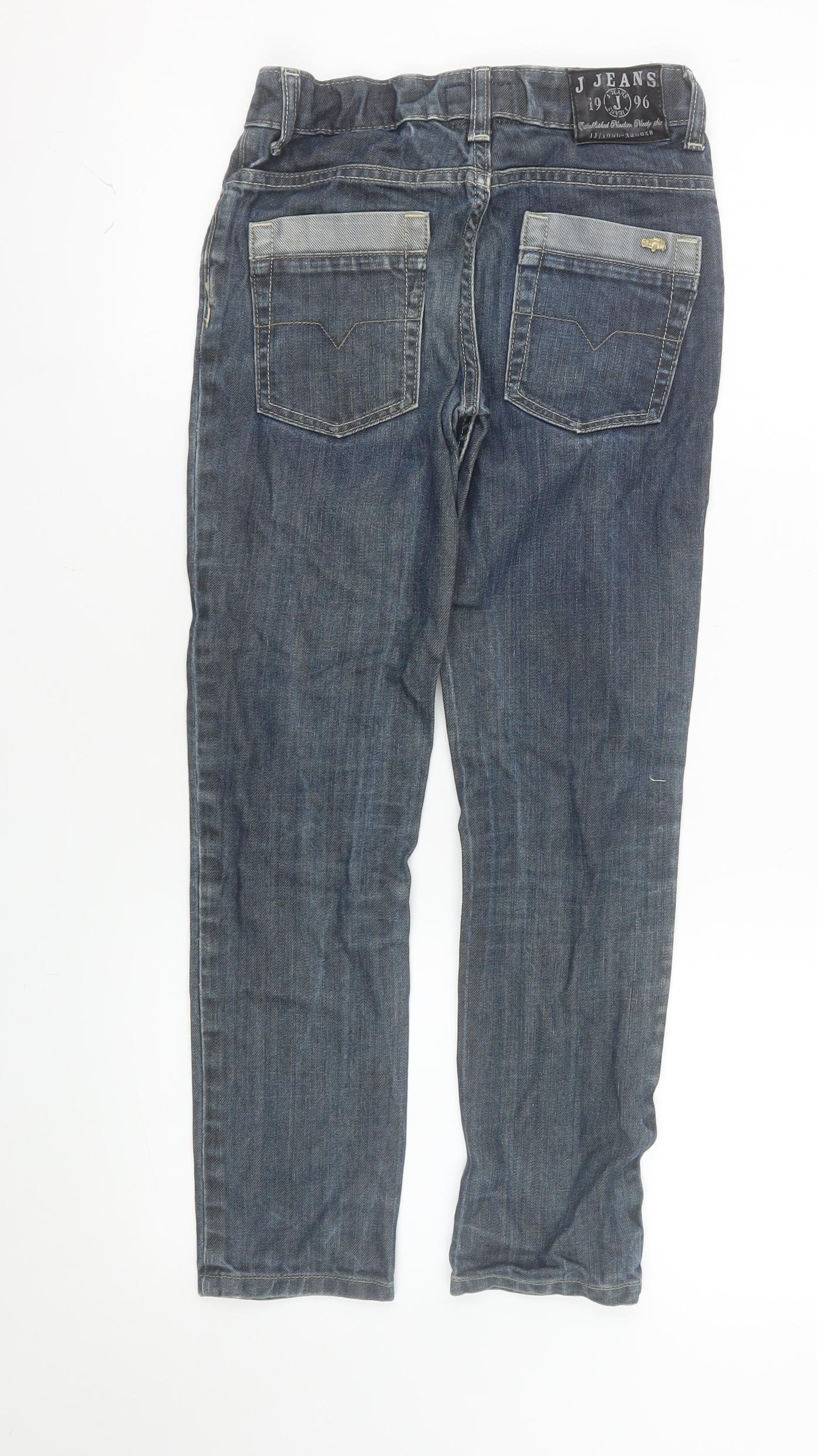 J Jeans Authentic Boys Blue Straight Denim Jeans Age 10 Regular Fit