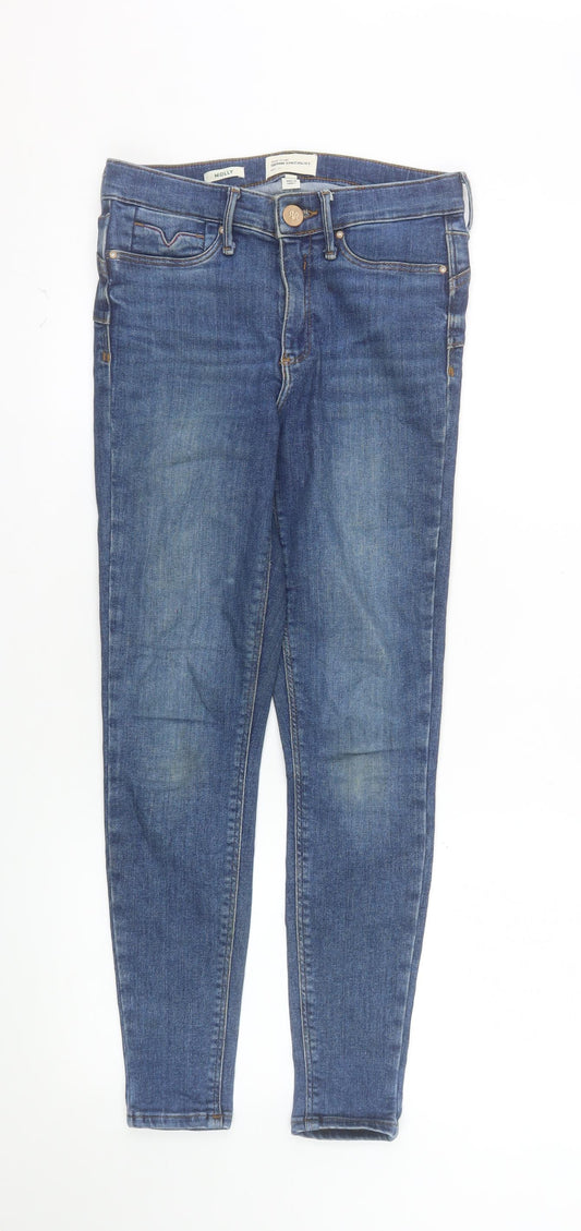 River Island Women's Blue Molly Skinny Jeans Size 8 Slim Fit Denim