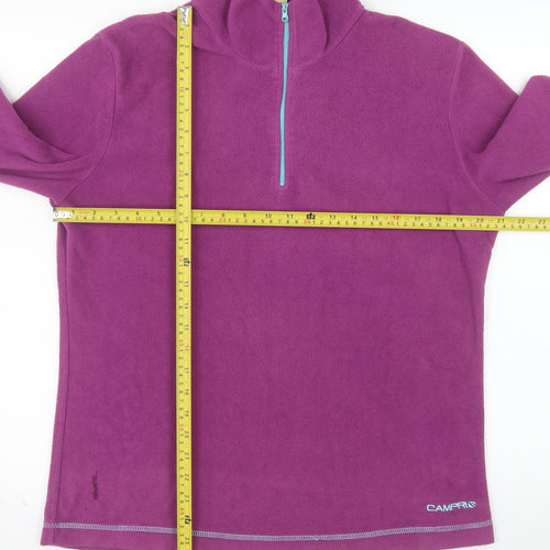 Campri Women's Purple Fleece Pullover Sweatshirt Size 16 1/4 Zip
