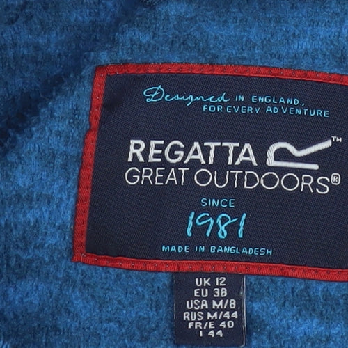 Regatta Great Outdoors Women's Blue Hoodie UK 12 Pullover Fleece