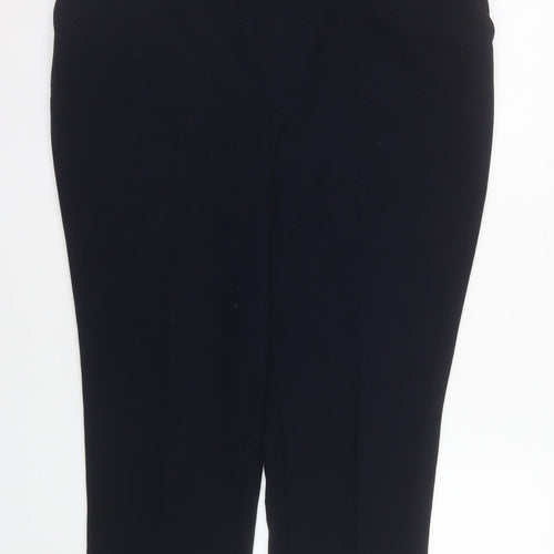 Dunnes Stores Women’s Black Cropped Stretch Trousers Size 16