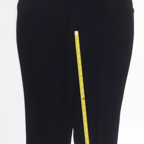 Dunnes Stores Women’s Black Cropped Stretch Trousers Size 16