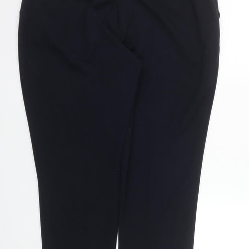 Dunnes Stores Women’s Black Cropped Stretch Trousers Size 16