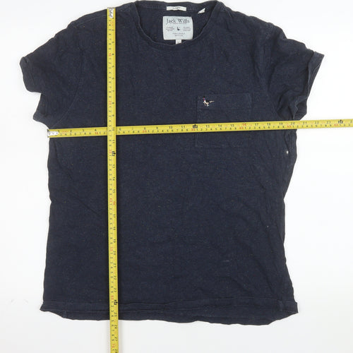 Jack Wills Men's Navy Blue XL Short Sleeve Crew Neck T-Shirt