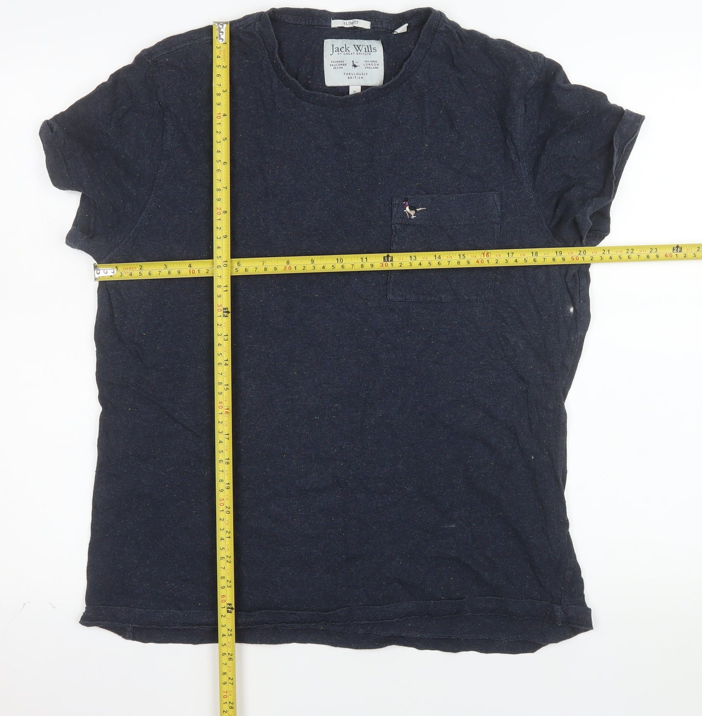 Jack Wills Men's Navy Blue XL Short Sleeve Crew Neck T-Shirt