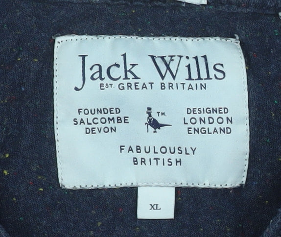Jack Wills Men's Navy Blue XL Short Sleeve Crew Neck T-Shirt