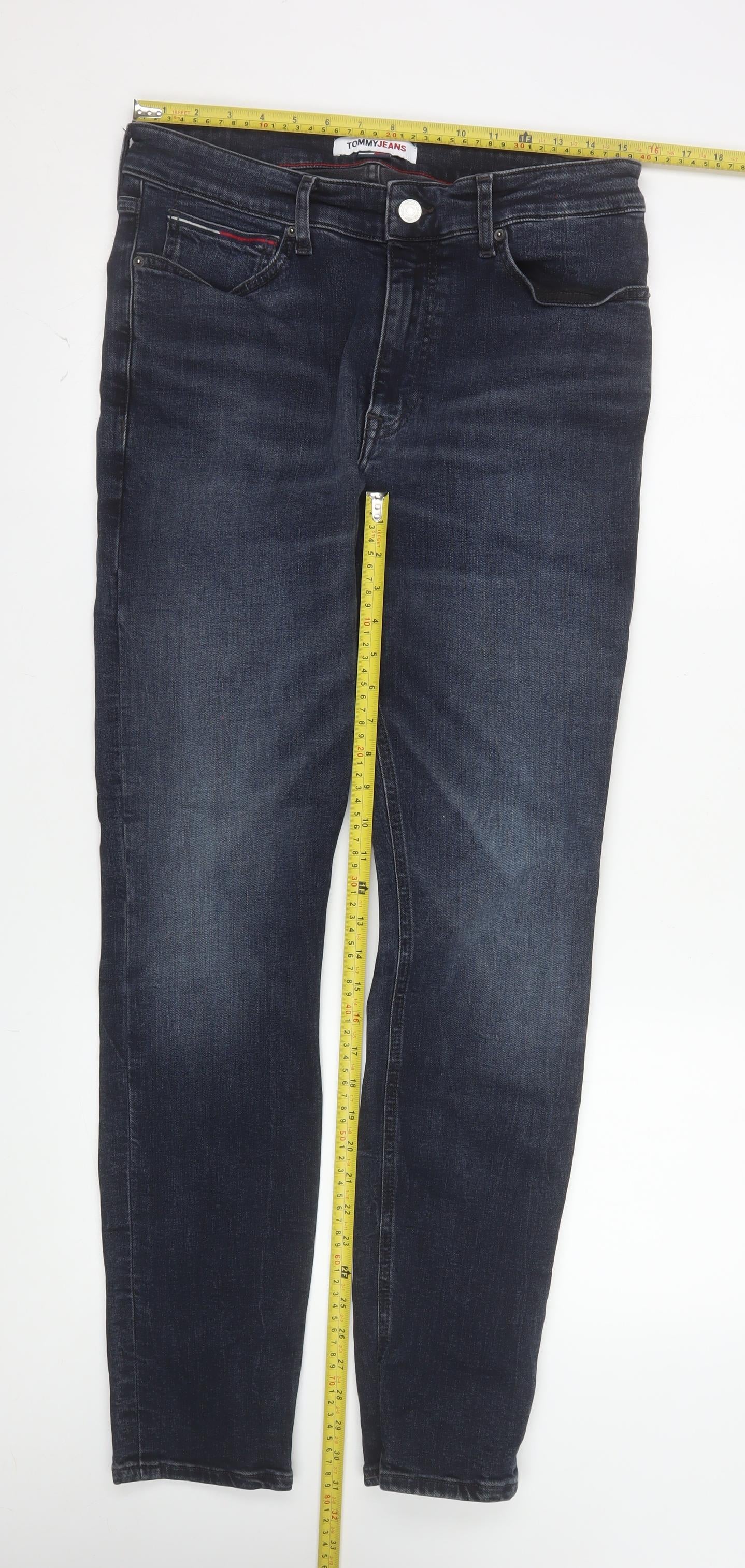 Tommy Jeans Men's Blue Slim Fit Dark Wash Denim Jeans 31W 32L