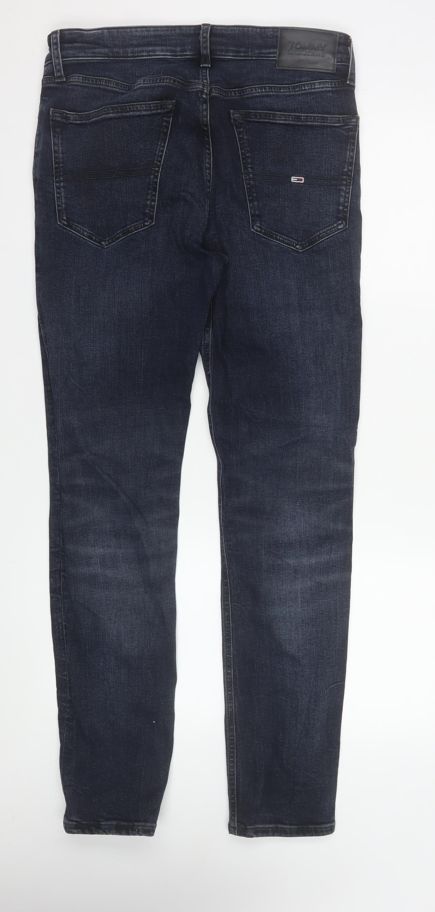 Tommy Jeans Men's Blue Slim Fit Dark Wash Denim Jeans 31W 32L