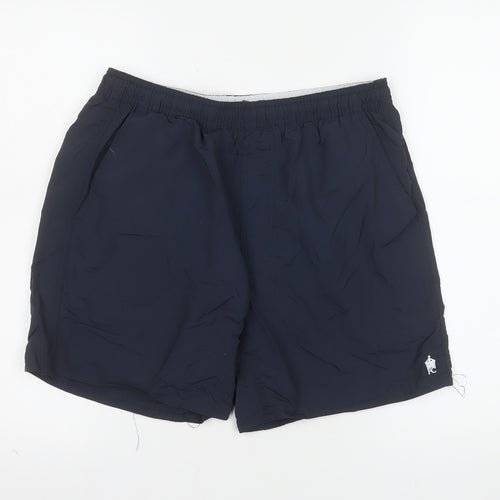 French Connection Men's Black Athletic Shorts M Nylon Quick Dry