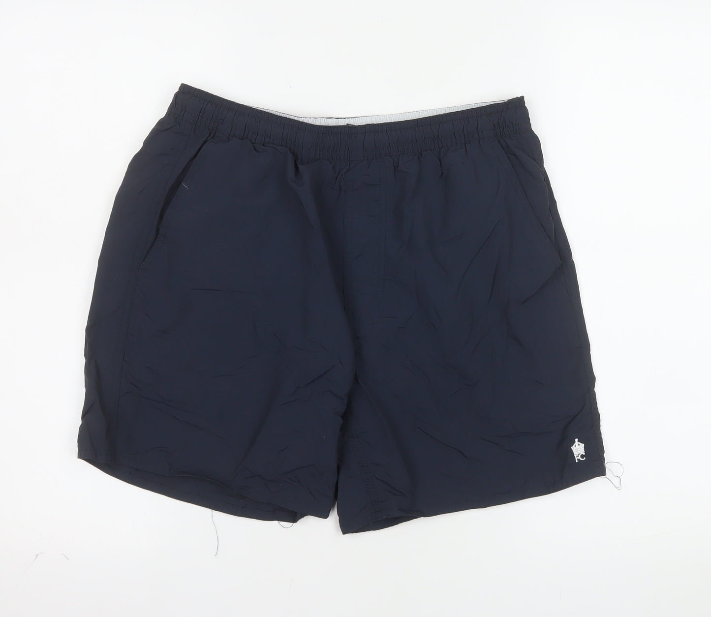 French Connection Men's Black Athletic Shorts M Nylon Quick Dry