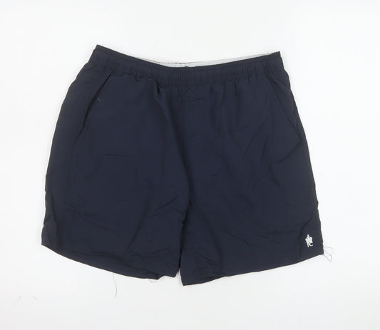 French Connection Men's Black Athletic Shorts M Nylon Quick Dry