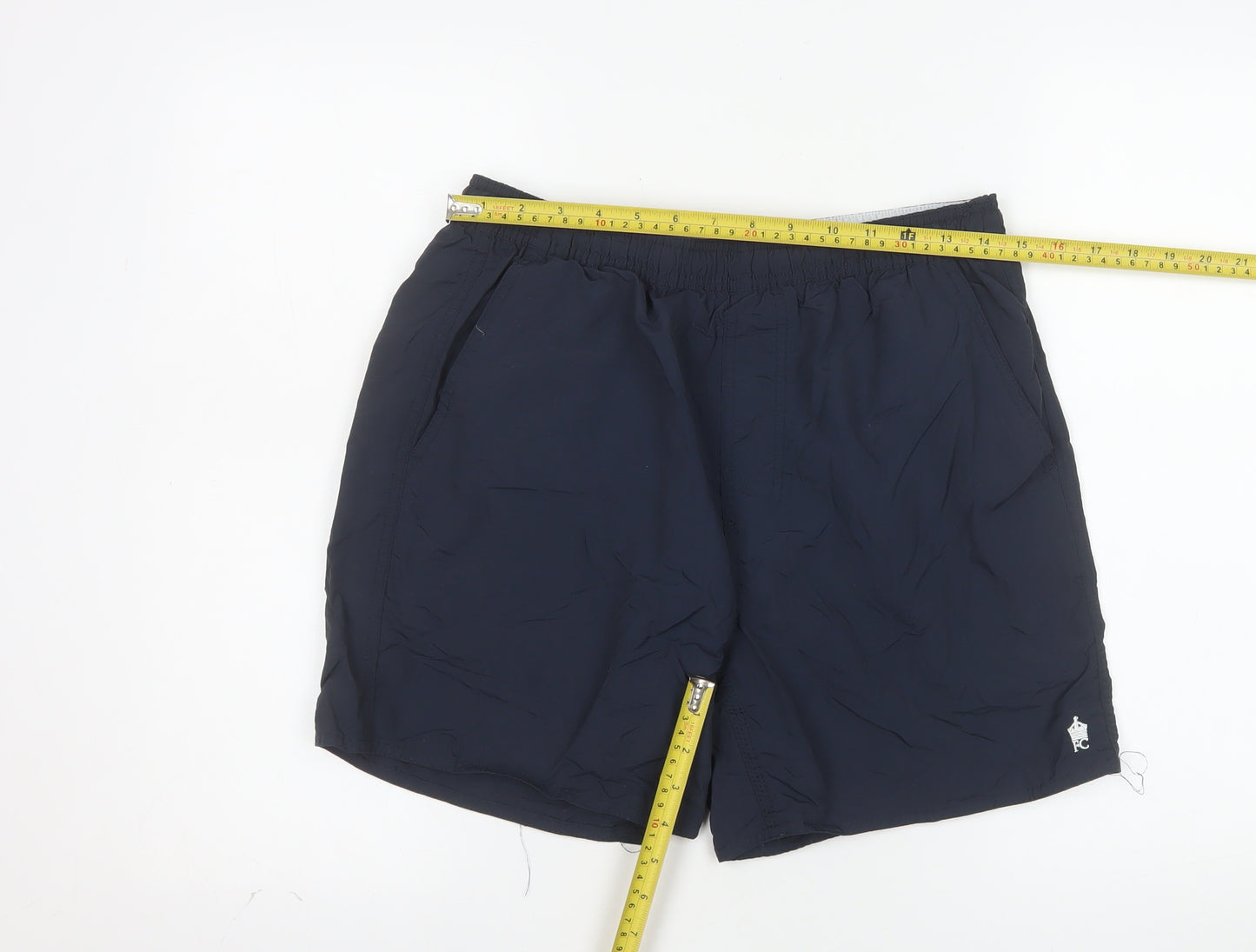 French Connection Men's Black Athletic Shorts M Nylon Quick Dry