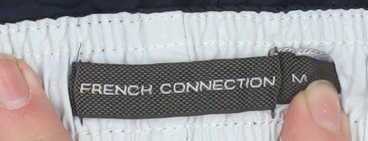 French Connection Men's Black Athletic Shorts M Nylon Quick Dry