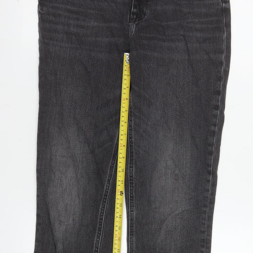 River Island Women’s Black High Rise Mom Jeans Size 8