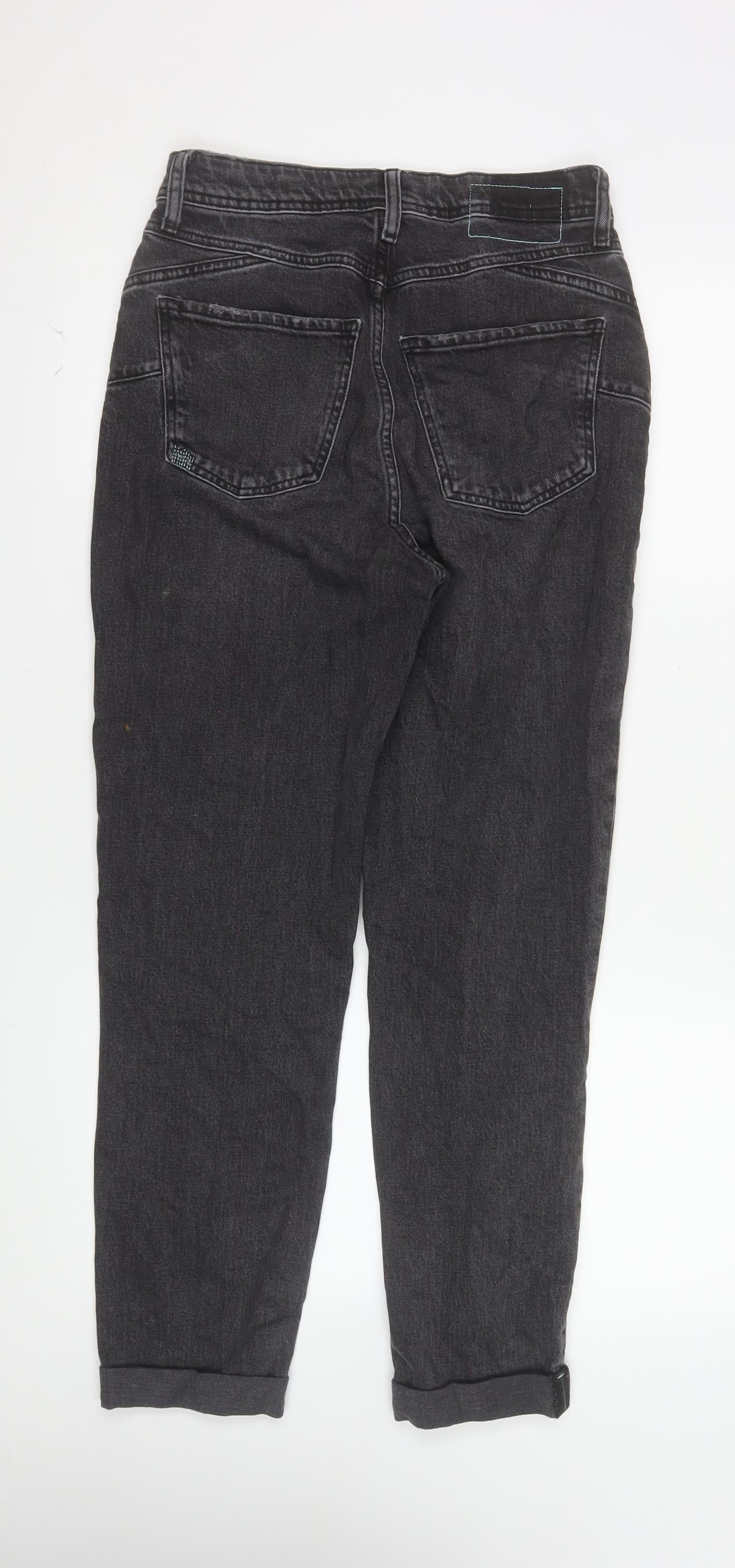 River Island Women’s Black High Rise Mom Jeans Size 8