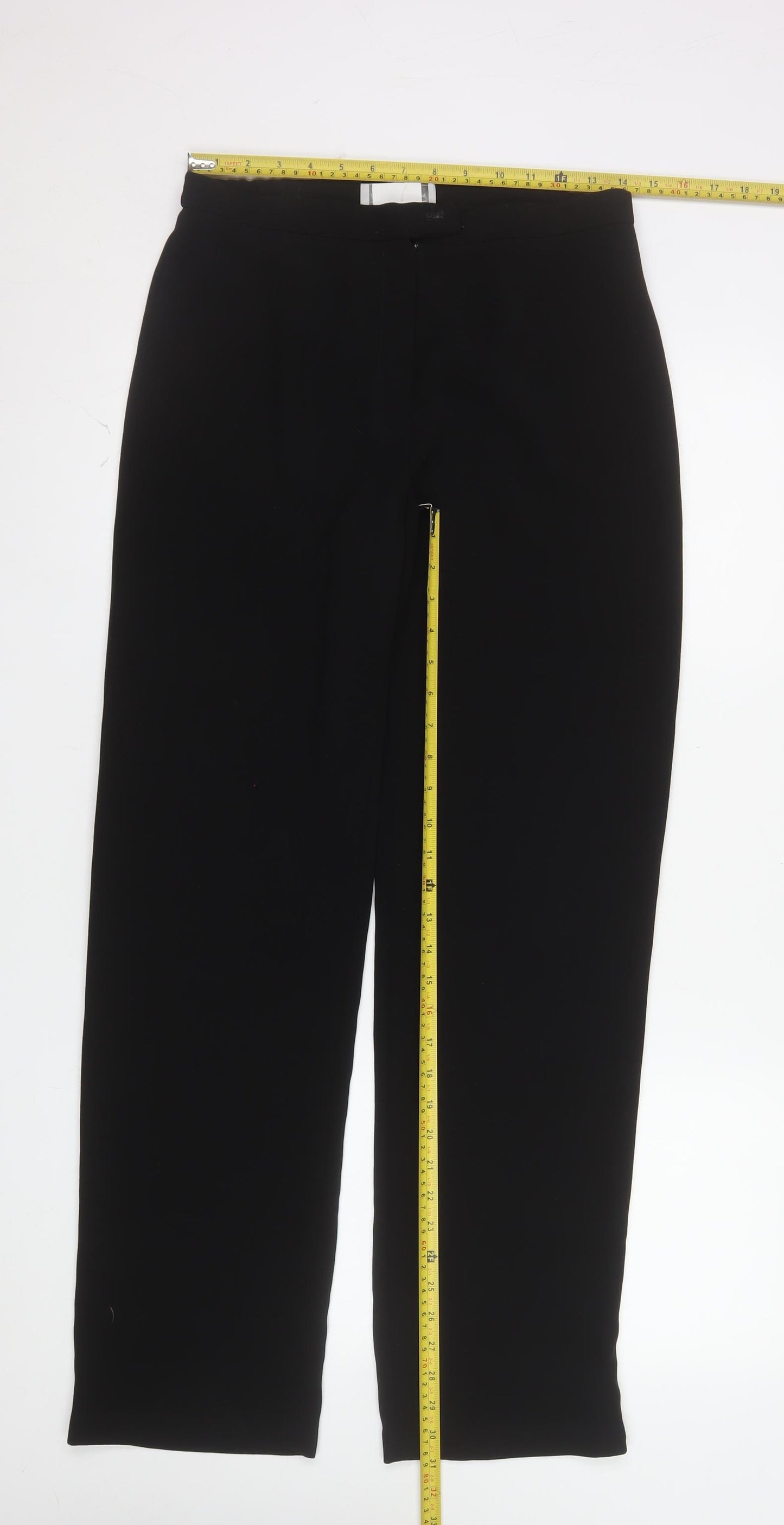 Gerrard Creation Womens Black Size 12 Straight Dress Trousers
