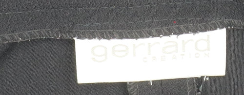 Gerrard Creation Womens Black Size 12 Straight Dress Trousers