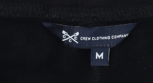 Crew Clothing Company Men's Black M Sweat Shorts with Drawstring Waist