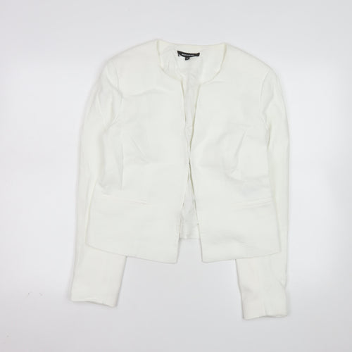 More & More Women's White Cotton Blend Tailored Blazer UK 12