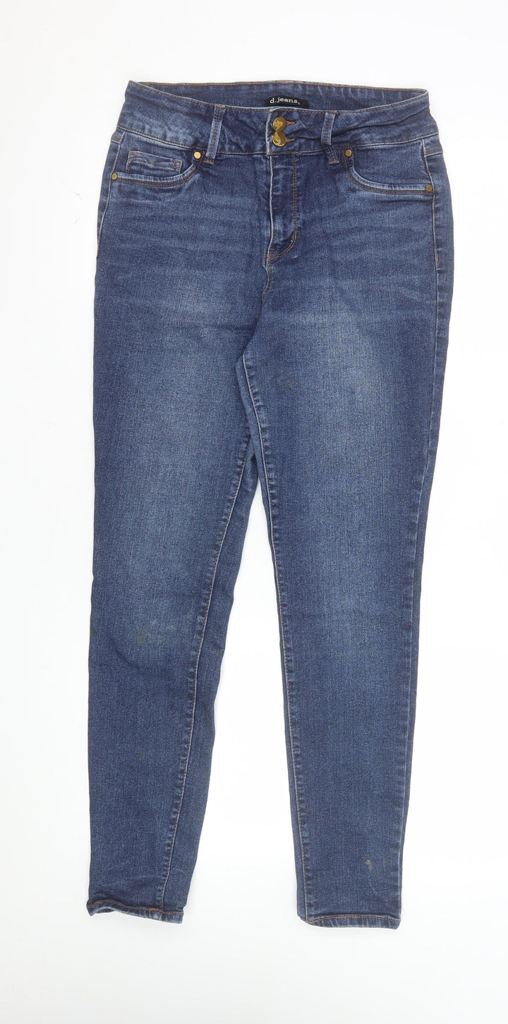 d.jeans Women Blue Size 10 Skinny Slim Fit Stretch Denim Jeans