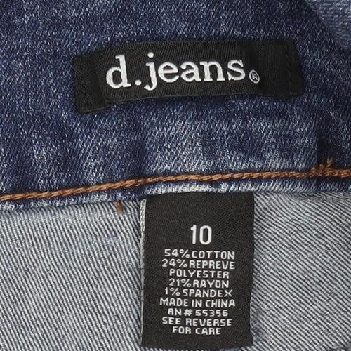 d.jeans Women Blue Size 10 Skinny Slim Fit Stretch Denim Jeans