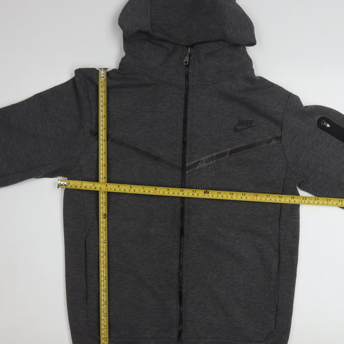 Nike Men’s Grey Full Zip Hoodie M Hooded Sportswear