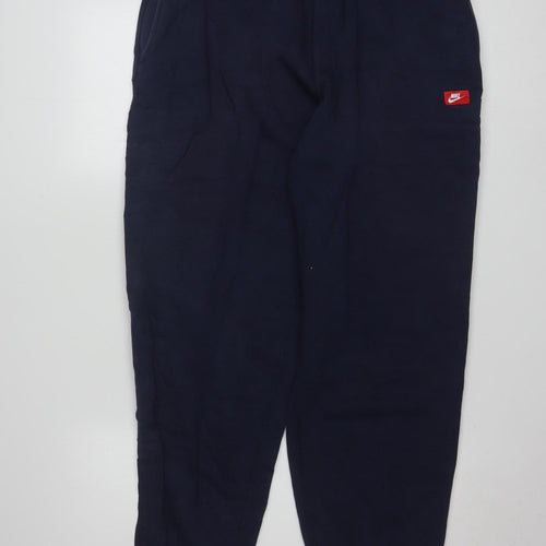 Nike Men's Navy Blue XL Jogger Sweatpants Elastic Waist Pockets
