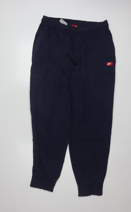 Nike Men's Navy Blue XL Jogger Sweatpants Elastic Waist Pockets