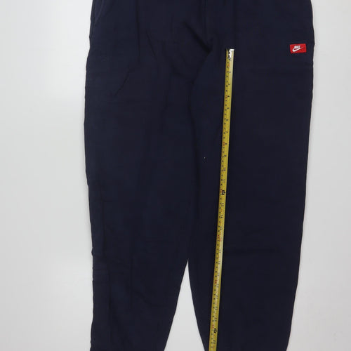 Nike Men's Navy Blue XL Jogger Sweatpants Elastic Waist Pockets