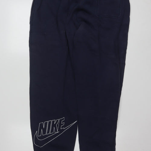 Nike Men's Navy Blue XL Jogger Sweatpants Elastic Waist Pockets