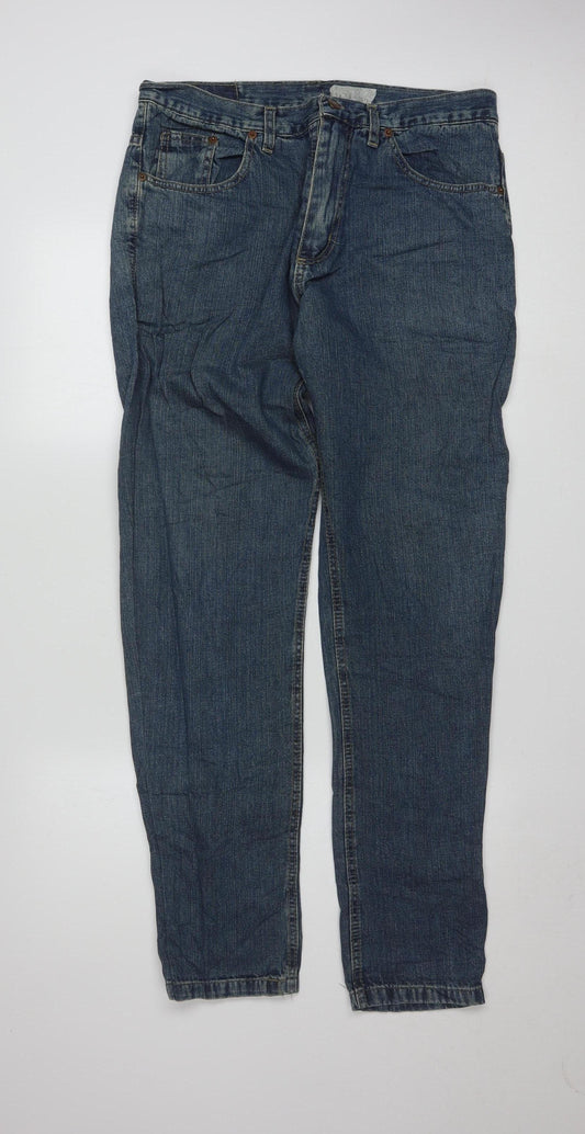 Levi's 505 Men's Blue Regular Fit Straight Denim Jeans W36 L34