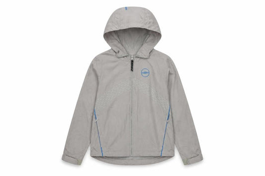 Umbro Boys Grey Hooded Windbreaker Jacket 9-10 Years Lightweight Sportswear