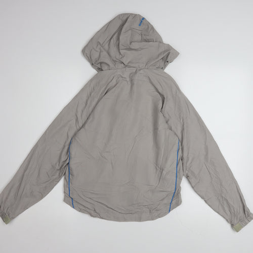 Umbro Boys Grey Hooded Windbreaker Jacket 9-10 Years Lightweight Sportswear