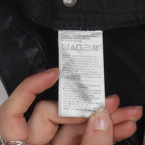 GAP Mens Black Skinny Jeans 33x30 Denim Stretch Classic Fit