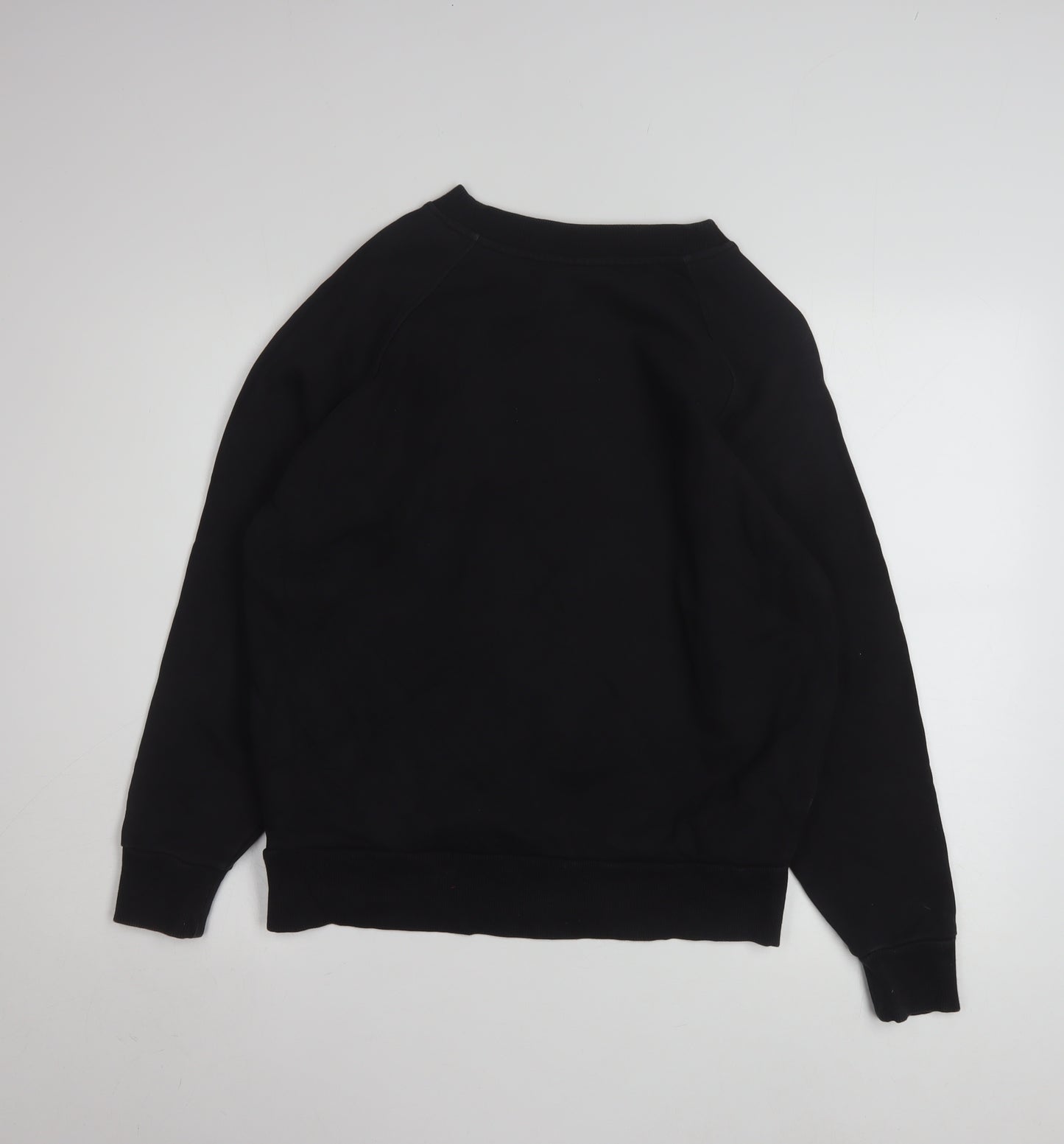Reebok Classic Black Cotton Pullover Sweatshirt Women S