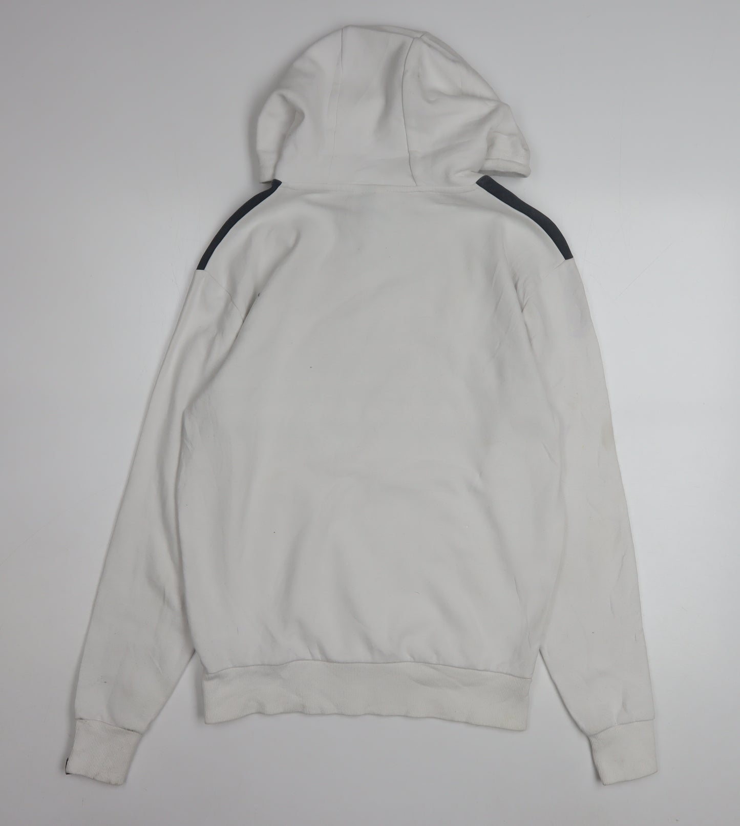 Ellesse Mens White XS Pullover Hoodie with Logo Graphic Print