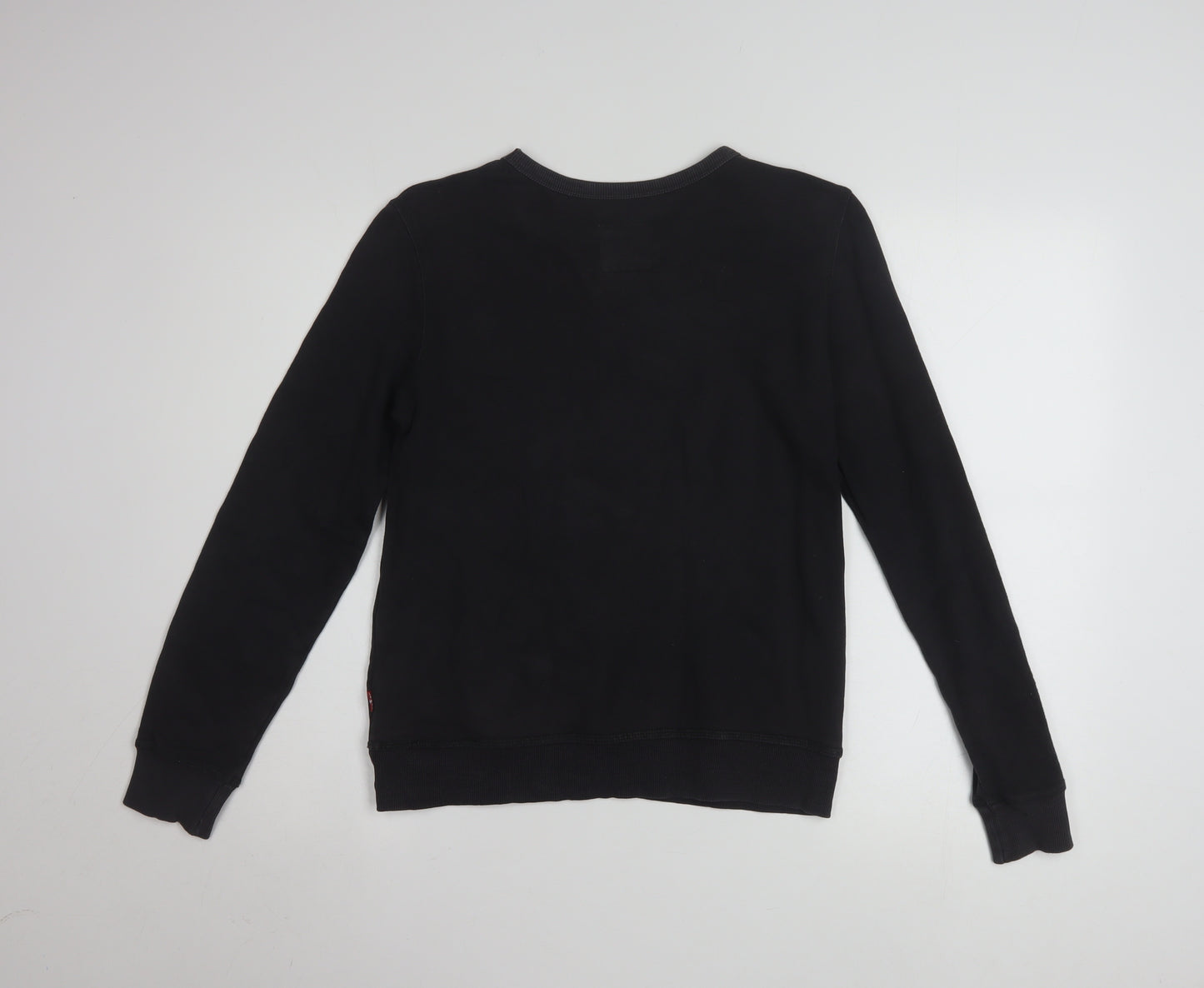 Levi's Boys Black Logo Crew Neck Pullover Sweatshirt Size 12 Years
