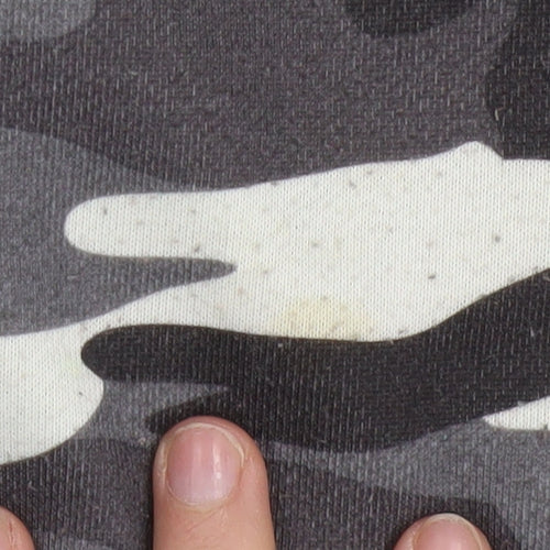 Cropp Men's Grey Camouflage Sweatshirt Regular Fit Size S