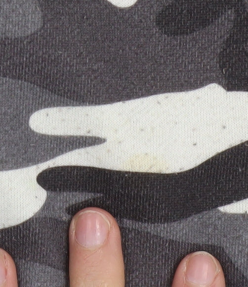 Cropp Men's Grey Camouflage Sweatshirt Regular Fit Size S