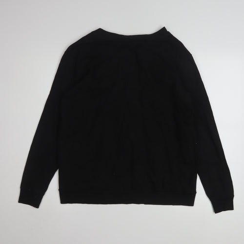 Calvin Klein Jeans Men's Black Logo Pullover Sweatshirt Size S
