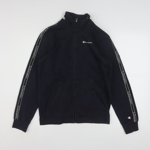 Champion Teens Black X-Large Track Jacket 60 Cotton 40 Polyester
