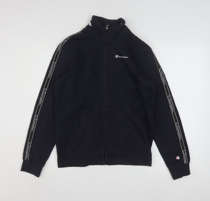 Champion Teens Black X-Large Track Jacket 60 Cotton 40 Polyester