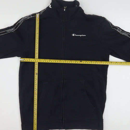 Champion Teens Black X-Large Track Jacket 60 Cotton 40 Polyester