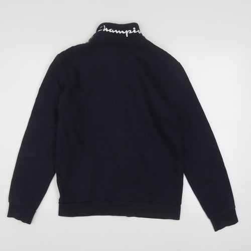 Champion Teens Black X-Large Track Jacket 60 Cotton 40 Polyester