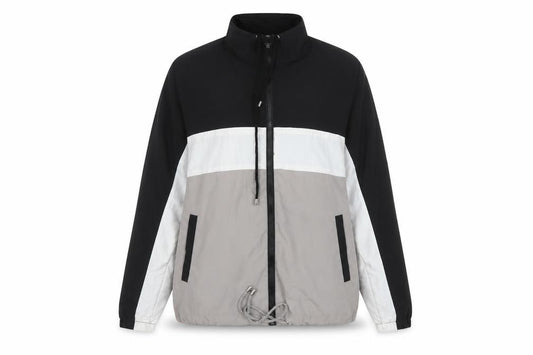 Front view of Ashley by 26 International Women's Black M Windbreaker Jacket