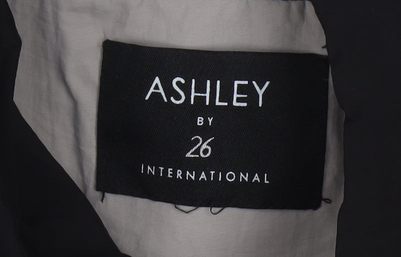 Ashley by 26 International Women's Black M Windbreaker Jacket