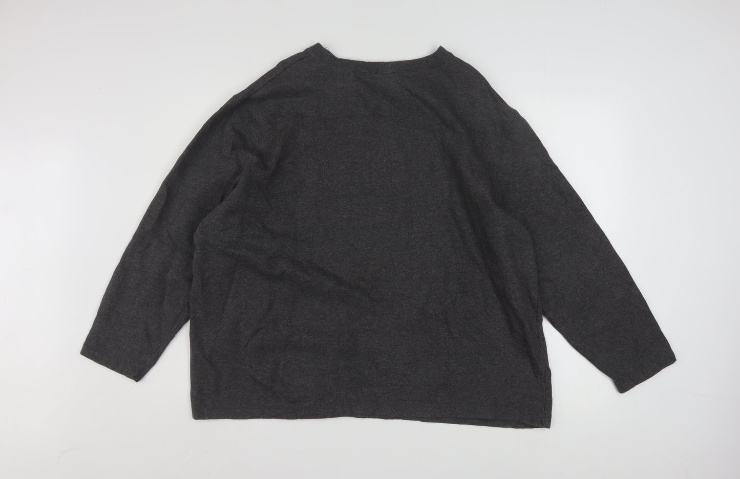 Disney Women’s Grey Mickey Mouse Pullover Sweatshirt XL